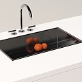 Modern sink dish basin 3d model