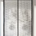 Modern Sliding Doors With Various Glass Panel Designs And Frame Styles 3d model