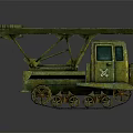 Military Vehicle With Tracked Chassis And Multiple Rocket Launcher System Design 3d model