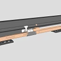 Hardware rail 3d model