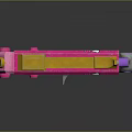 Pink Hello Kitty Themed Gun With Yellow Purple Accents And Cute Design