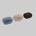 Fluffy Faux Fur Ottoman With Soft Surface And Multiple Color Options For Living Room