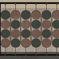 Modern glass partition 3d model