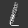 Modern Air Cooler Fan With Metal Mesh Cover And Reflective Stand Design