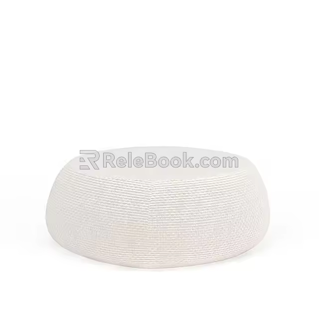 Casual round sofa 3d model