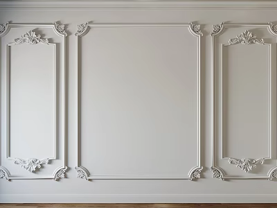 Elegant Plaster Molding Wall Decor With Classic Patterns And Intricate Designs 3d model