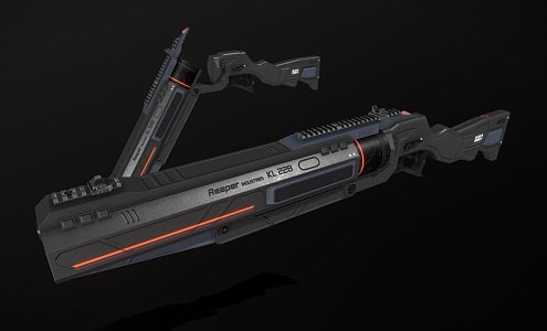 Sci-Fi Shotgun KL228 3d model