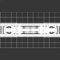 Classical Style White Entrance Gate With Arched Top Ornate Pillars And Carved Pedestals