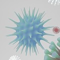 Modern New Crown Virus 3d model