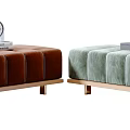 Light Luxury Bed End Stool Sofa Stool Bed End Stool Combination 3d model