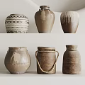 Unique Handcrafted Ceramic Vessels With Traditional Patterns Textured Surfaces And Diverse Shapes