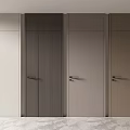 Modern Flush Doors In Various Colors With Wooden Texture For Interior Design
