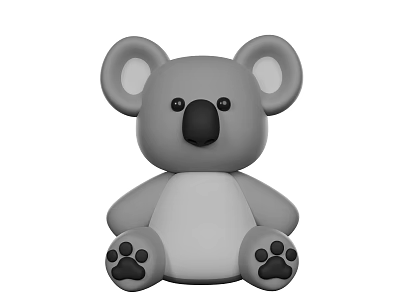 Sorry, the key information in the picture is a koala (a mammal), not a reptile. It's impossible to generate a title with "reptile" as the main subject based on the picture content. Please provide a picture of a reptile for title generation. 3d model