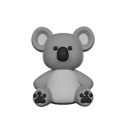 Sorry, the key information in the picture is a koala (a mammal), not a reptile. It's impossible to generate a title with "reptile" as the main subject based on the picture content. Please provide a picture of a reptile for title generation. 3d model
