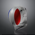 Fencing Weapon Protective Helmet Featuring Red White Blue Design And Mesh