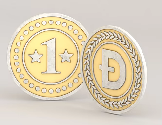Gold Coin Commemorative Coin 3d model