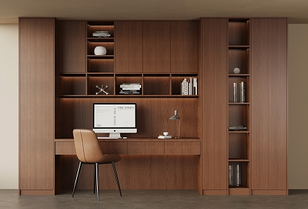 French Middle Style Bookcase 3d model