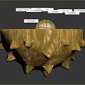 modern cell nucleus cell structure cell anatomy 3d model