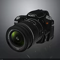 Sony Professional Digital Camera With Large Lens And Black Body Design