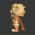 Cute Cartoon Lion Doll In Yellow Decorative Outfit With Red Crown And Cheerful Expression