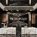 Modern Luxury KTV Room Interior Design With Leather Sofa Round Wall Decor And Ambient Lighting