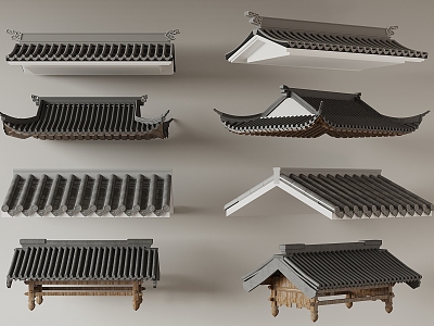 new chinese eaves 3d model