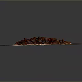 Freshly Roasted Coffee Beans Piled On Parchment Paper With Dark Grey Backdrop