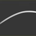Silver Metallic Chain Belt Fashionable Accessory for Stylish Clothing Outfits