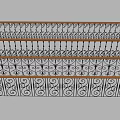 Wrought Iron Railings With Ornate Patterns And Multi Layered Wooden Top Design