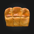 Freshly Baked Golden Crust Bread Loaf With Soft Fluffy Interior Texture 3d model