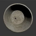 Rustic Textured Garden Flower Pot With Natural Stone Pattern And Earthy Tone