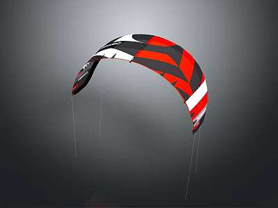 Modern Red Black White Geometric Pattern Chandelier For Interior With Stylish Design And Hanging Pendant 3d model