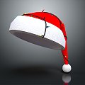 Modern Hat Christmas Hat Cartoon Christmas Hat 3d model