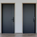 Home security door and internal smart lock 3d model