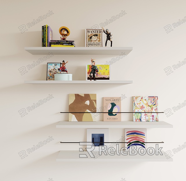 Modern Wall Shelf Wall Ornaments model