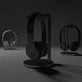 Beats Wireless Headphones Display On Metal Stand With Different Colors Design