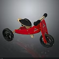 Red Kids Tricycle Featuring Sturdy Frame Black Wheels And Comfortable Seat