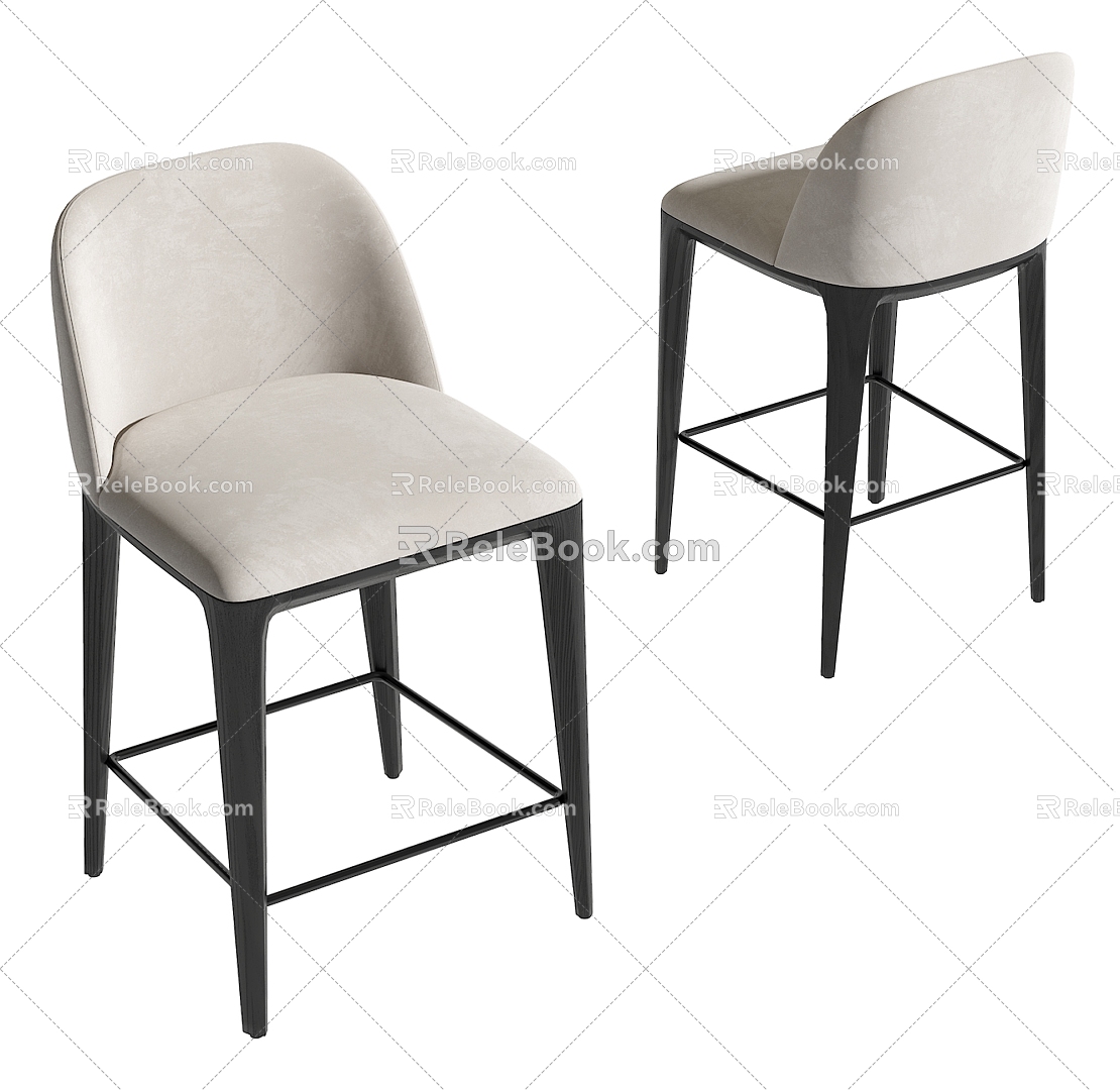 Modern Bar Chair 3d model