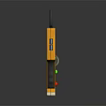 Orange Hardware Tool With Antenna Buttons Knobs And Handheld Design For Professionals