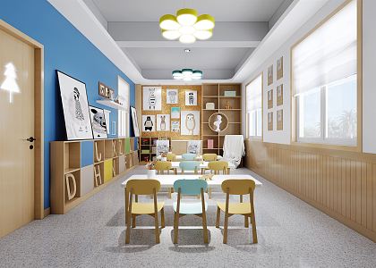 Modern Art Room 3d model