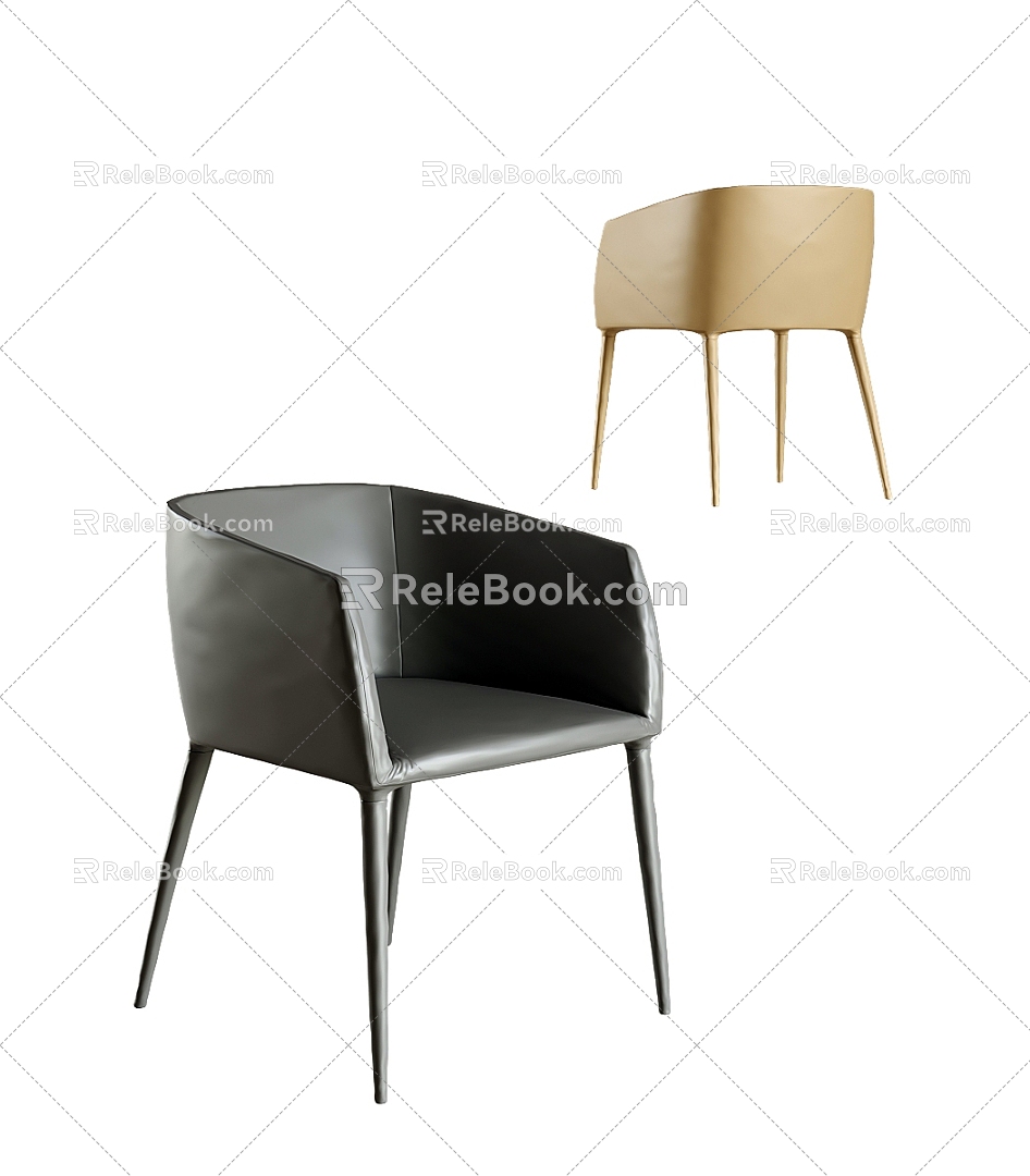 Modern Dining Chair 3d model