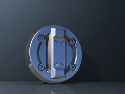 Road Infrastructure Metal Circular Flange Component With Secure Bolt Fixing Design 3d model