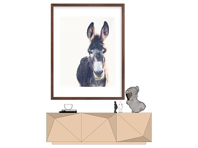 Modern Animal Painting Decorative Painting 3d model