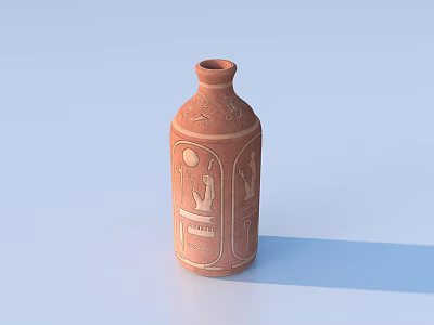 Pottery Pot Coil Pot Clay Pot Porcelain Clay Ware 3d model