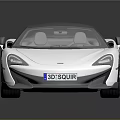 Silver Sports Car With Sleek Design Black Roof And Rear Spoiler