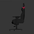 Black and Pink Gaming Chair With Ergonomic Reclining Backrest Adjustable Armrests Swivel Base