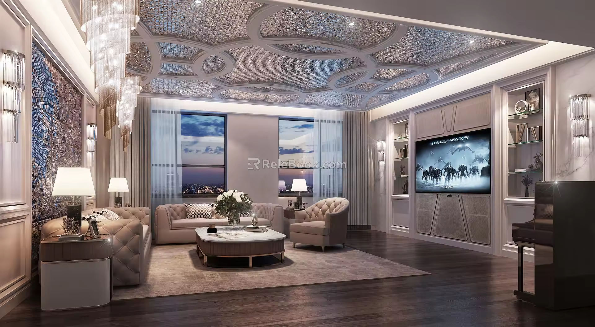 Jianou reception hall multi-function hall 3d model