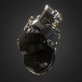 Mechanical Heart Machine Heart Cyberpunk Heart Steampunk 3d model