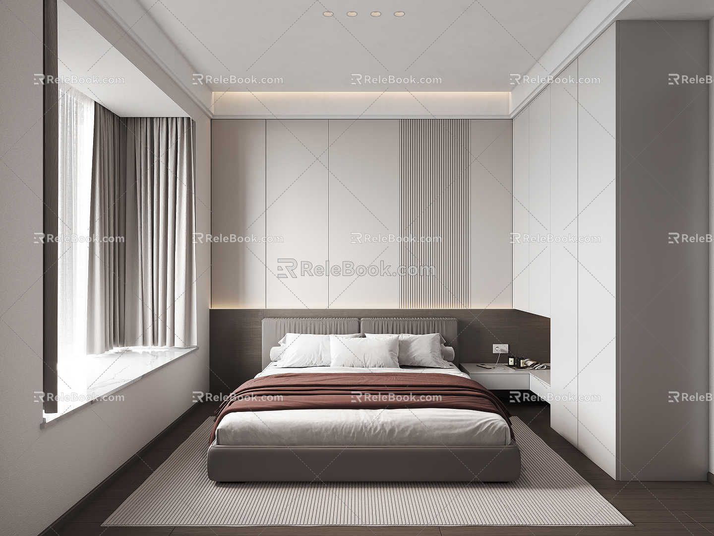 Master Bedroom Modern Bedroom 3d model