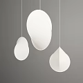 Modern Minimalist White Pendant Lights with Different Hanging Shapes Design